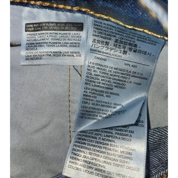 Levis Mens 550 Relaxed Fit Jeans 40x30 Tapered Leg Cotton Blue - Picture 8 of 10